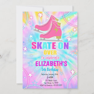 Ice Skaten Birthday Einladung