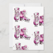 Ice Skaten Birthday Einladung, Ice-Skaten-Party Einladung (Rückseite)