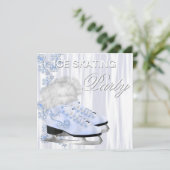 Ice Skaten Birthday Party Einladungen (Stehend Vorderseite)