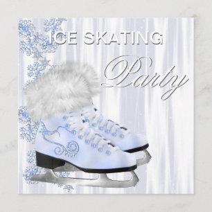 Ice Skaten Birthday Party Einladungen