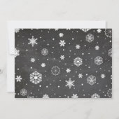 Ice Skaten Birthday Party Foto Skate Schneeflocken Einladung (Rückseite)