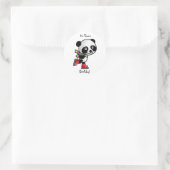 Ice Skaten Birthday Sticker (Tasche)