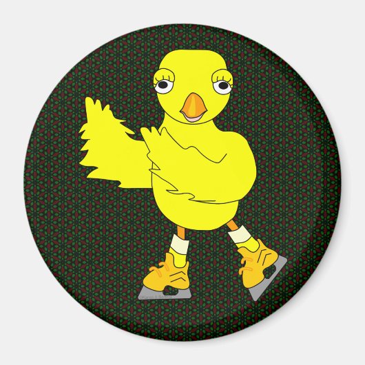 Ice Skaten Chick Magnet (Vorne)