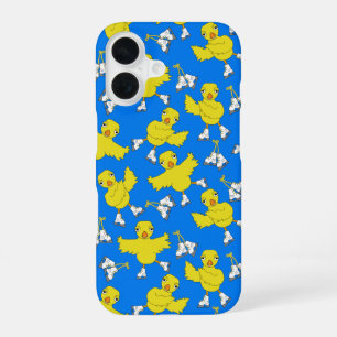 Ice Skaten Chick Skate Muster Fleece Blankon iPhone 16 Hülle