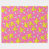 Ice Skaten Chick Skate Muster Fleecedecke (Vorderseite (Horizontal))