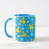 Ice Skaten Chick Snowflake Muster Tasse (Links)