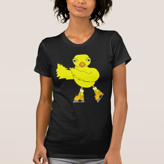 Ice Skaten Chick T-Shirt (Vorderseite)