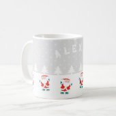 Ice Skaten Christmas Kaffeetasse (Vorderseite Links)