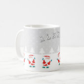 Ice Skaten Christmas Kaffeetasse (Vorderseite Links)