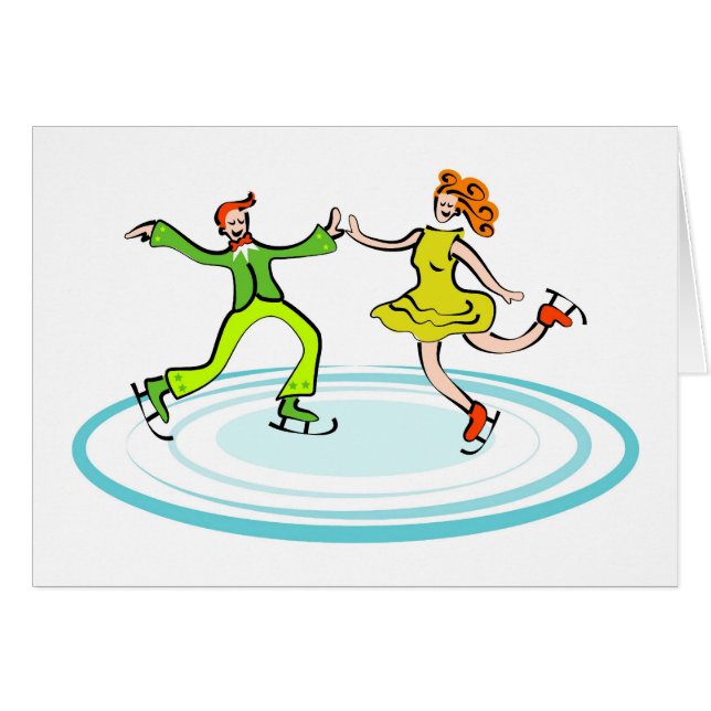 Ice Skaten Couple (Vorderseite (Horizontal))