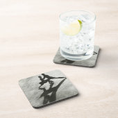 Ice Skaten Couple Getränkeuntersetzer (Rechte Seite)