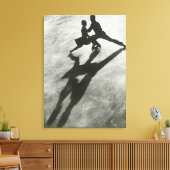 Ice Skaten Couple Leinwanddruck (Insitu (Wohnzimmer))