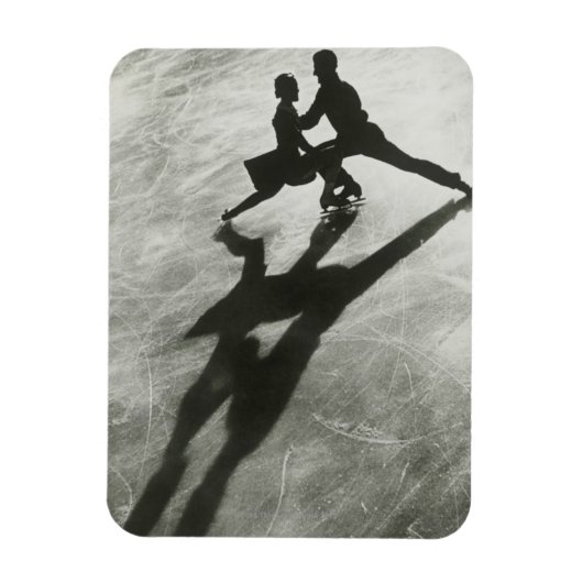Ice Skaten Couple Magnet (Vertikal)