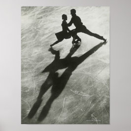 Ice Skaten Couple Poster