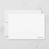 Ice Skaten Dankeschön Notecard Mitteilungskarte (Rückseite)