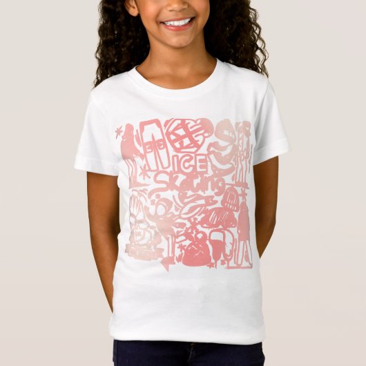 Ice Skaten doodle T - Shirt (Vorderseite)