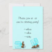 Ice Skaten Einladung (Rückseite)