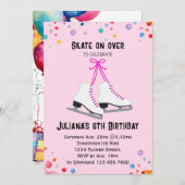 Ice Skaten Einladung | Eis-Skaten-Party (Vorne/Hinten)
