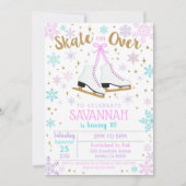 Ice Skaten Einladung Ice Skaten Party Girl (Vorderseite)
