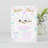 Ice Skaten Einladung Ice Skaten Party Girl (Stehend Vorderseite)