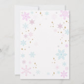 Ice Skaten Einladung Ice Skaten Party Girl (Rückseite)