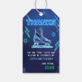 Ice-Skaten-Gastgeschenk *NUR das Geschenk-Tag* Geschenkanhänger (Vorderseite)