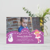 Ice Skaten Geburtstag Einladung (Stehend Vorderseite)