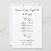 Ice Skaten Geburtstagsfeier (Stars) Einladung (Rückseite)