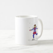 Ice Skaten Girl Abbildung Skater Kaffeetasse (VorderseiteRechts)