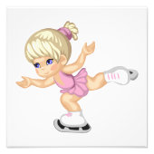 Ice Skaten Girl Fotodruck (Vorne)