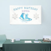 Ice Skaten Happy Birthday Personalisiert Banner (Messeveranstaltung)