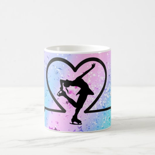 Ice Skaten Heartbeat Tasse - Coach Gift (Mittel)