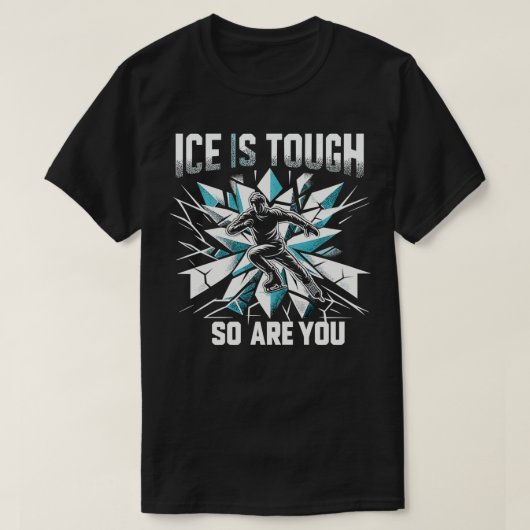Ice Skaten Ice Skater Abbildung Skaten Speed Skati T-Shirt (Design vorne)