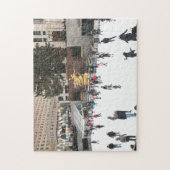 Ice Skaten im Rockefeller Center NYC Weihnachten Puzzle (Vertikal)