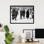 Ice Skaten in Tuxedo Park, NY 1920 Poster (Heimbüro)