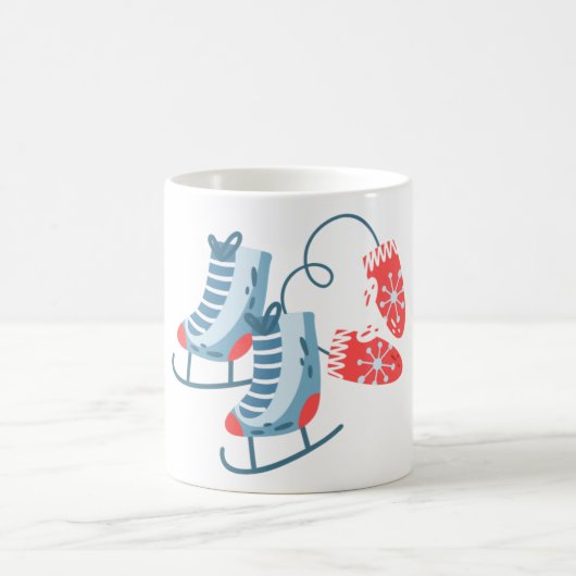 Ice Skaten Kaffeetasse (Mittel)