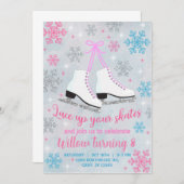 Ice Skaten lädt Ihre Skate ein. invivieren Einladung (Vorne/Hinten)