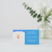 Ice-Skaten-Lehrer Visitenkarte (Stehend Vorderseite)