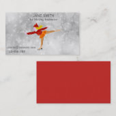 Ice-Skaten-Lehrer Visitenkarte (Vorne/Hinten)