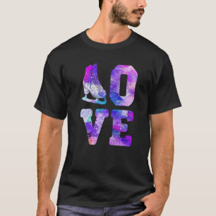 Ice Skaten Lover for Girl Women Abbildung Skater P T-Shirt