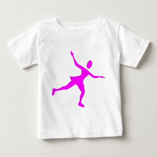 Ice Skaten - Magenta Baby T-shirt (Vorderseite)