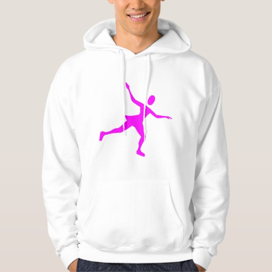 Ice Skaten - Magenta Hoodie (Vorderseite)