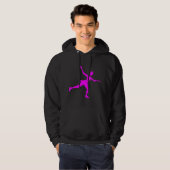 Ice Skaten - Magenta Hoodie (Vorne ganz)