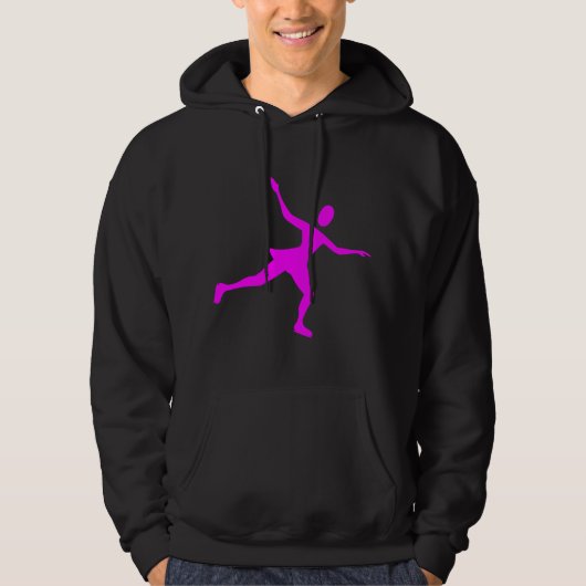 Ice Skaten - Magenta Hoodie (Vorderseite)