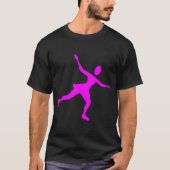 Ice Skaten - Magenta T-Shirt (Vorderseite)