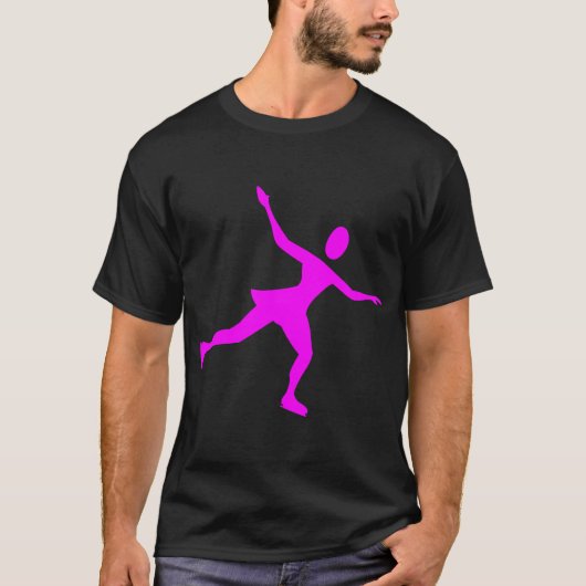 Ice Skaten - Magenta T-Shirt (Vorderseite)