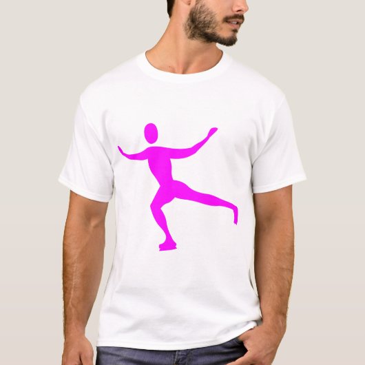 Ice Skaten - Magenta T-Shirt (Vorderseite)