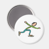 Ice Skaten Magnet (Vorderseite/Rückseite)