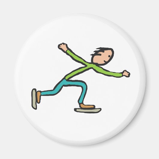 Ice Skaten Magnet (Vorne)