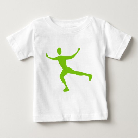 Ice Skaten - Martian Green Baby T-shirt (Vorderseite)